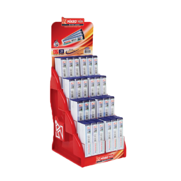 Mikro Min Cetvelli Stand 0.7 MM 2B 288 Lİ M-750-288-LI-