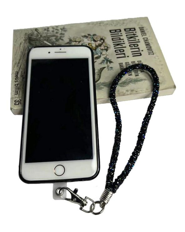 Kristal Parlak Taşlı Telefon El Askısı 35 cm - 10
