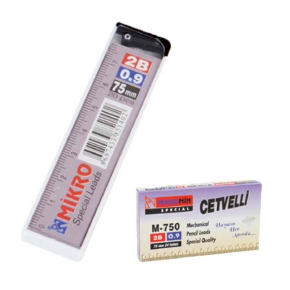 Mikro Min Cetvelli 2B 75 MM 0.9 MM M-750-24 LÜ