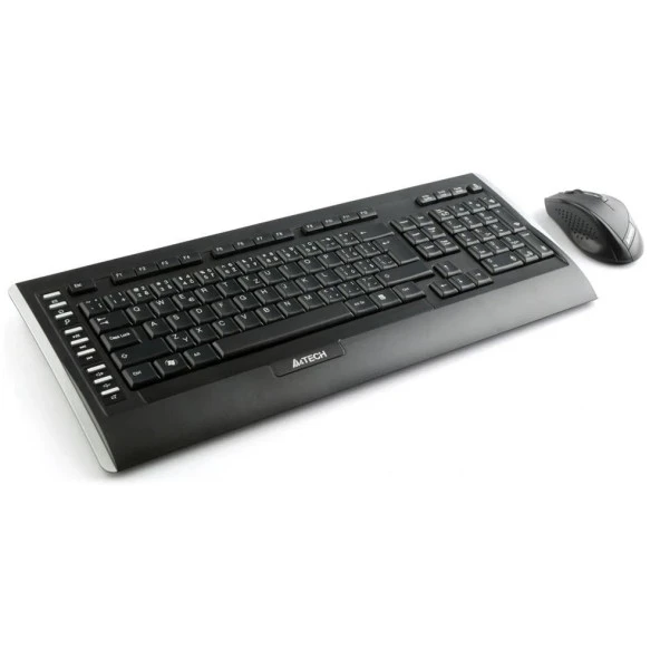 A4 Tech Klavye Mouse Seti Kablosuz Nano Ergonomik 9300F