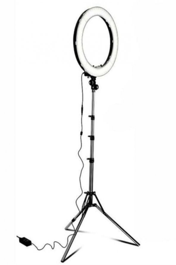 Büyük Boy Ring Light Youtuber Makyaj Güzellik 6500k 65w Kuaför Kit Kumandalı 21 İnç Işık Kaynağı - 5