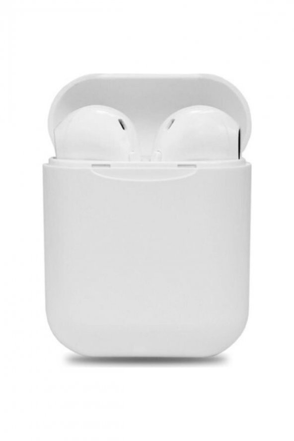I12 Beyaz Iphone Android Universal Bluetooth Hd Ses Kalitesi Kulaklık - 2