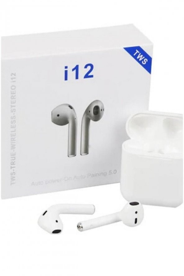 I12 Bluetooth Kulaklık-beyaz - 2