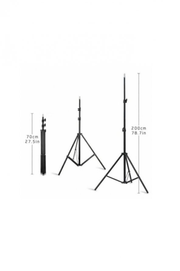 Ring Light 45cm Çap Youtuber Tiktok Led Çantalı Ve Kumandalı 3 Telefon Tutucu Makyaj Güzellik RL-18 - 7