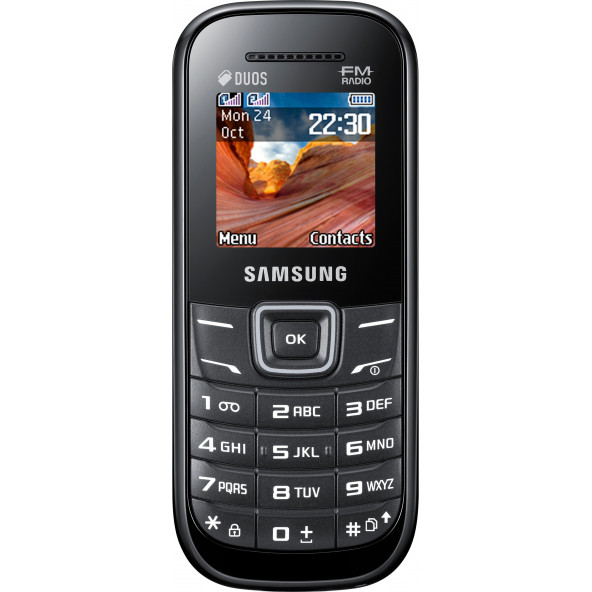 SAMSUNG (E1207-B130 Dual Sim Siyah Tuşlu Cep Telefonu