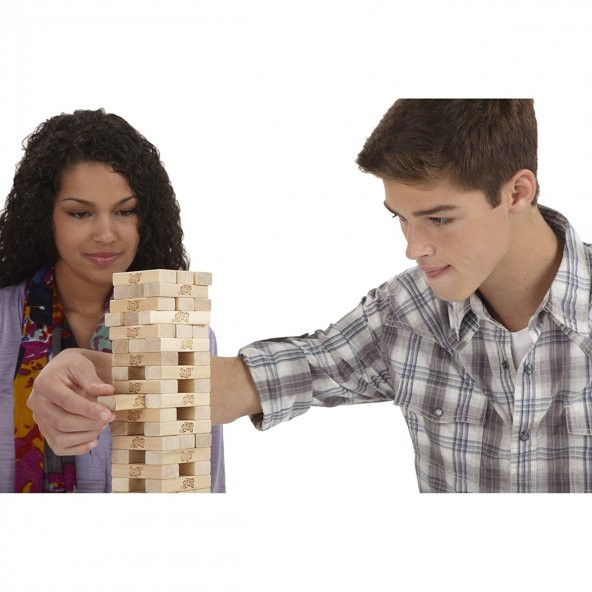 Hasbro Jenga Klasik Jenga Classic ORJİNAL Hasbro Jenga - 5
