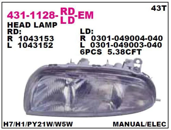 DEPO FAR SOL FİESTA BM 96-99