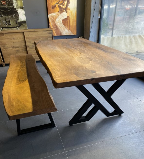 AdaConcept Ceviz Ahşap Yemek Masası 120x75cm