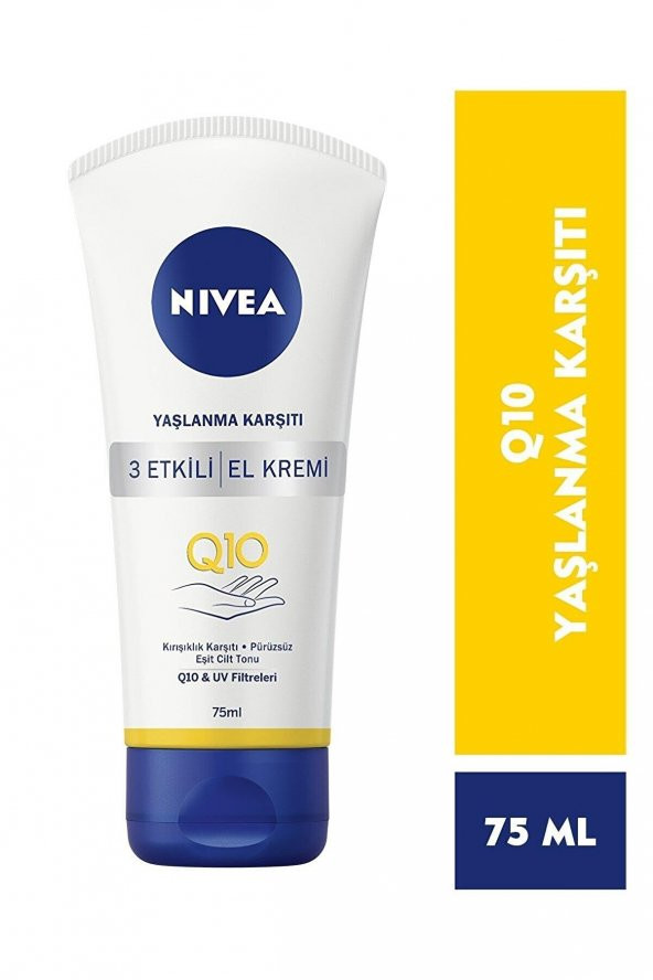 Nivea Q10 Yaşlanma Karşıtı 3 Etkili El Kremi 75 ml