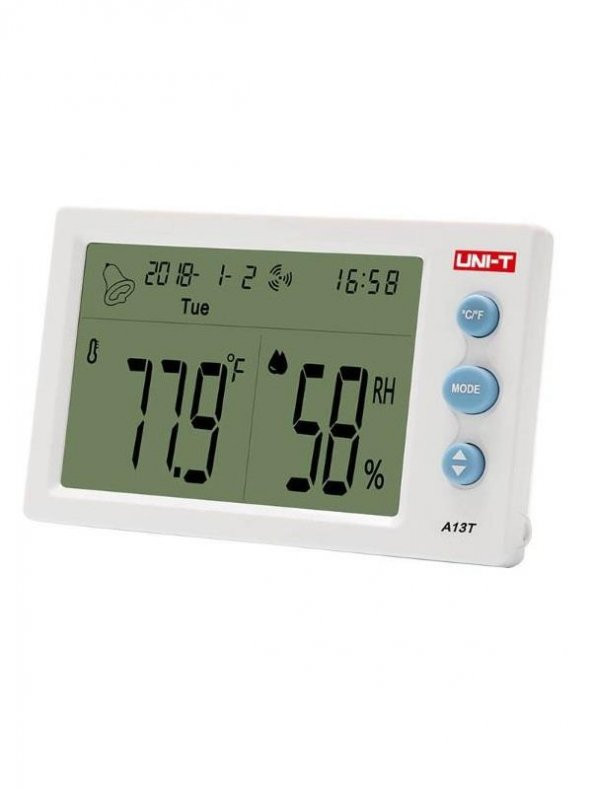 UNI-T A13T Saat & Sıcaklık & Nem Ölçer A12T -10~50° - 4