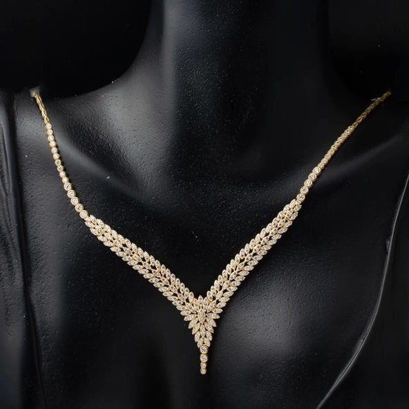 Sarmaşık Altın Düğün Takı Seti - Resim 5