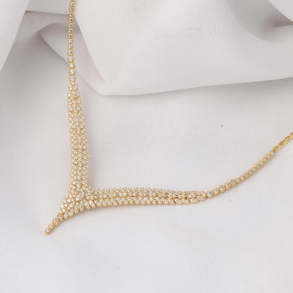 Sarmaşık Altın Düğün Takı Seti - Resim 7