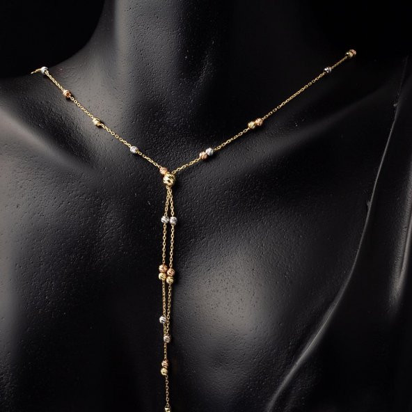 Kolye & Bileklik Dorika Toplu Altın Set - Resim 2