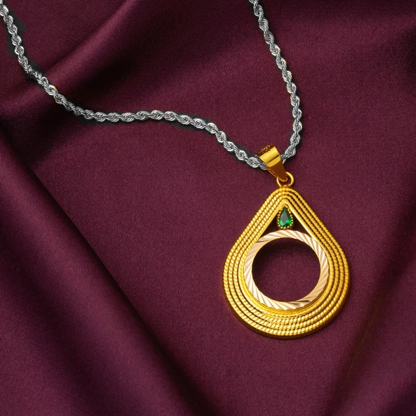 Damla 14 Ayar Çeyrek Altın Çerçevesi - Resim 4