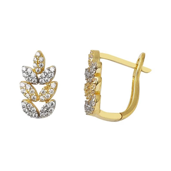 Yaprak 14 Ayar Altın Küpe ürün görseli 1