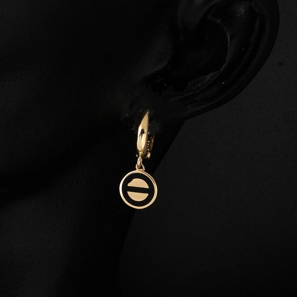 Vidalı 14 Ayar Altın Sarkaç Küpe - Resim 2