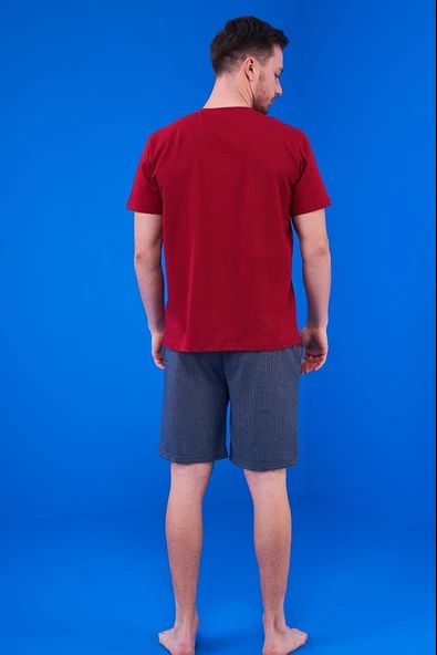 Pjs 23325 Erkek Patlı Şortlu Pijama Takım 3'Lü - Resim 8