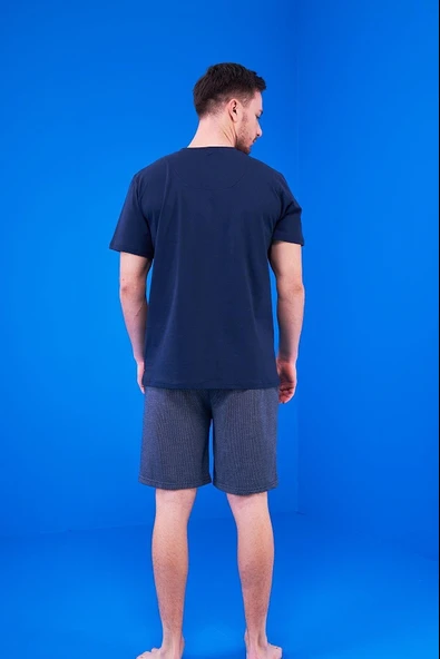 Pjs 23325 Erkek Patlı Şortlu Pijama Takım 3'Lü - Resim 4