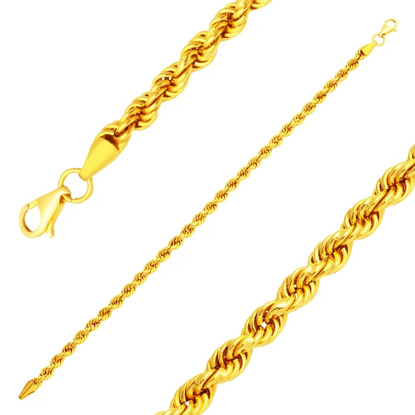 Örgü Zincir 22 Ayar Altın Bileklik ürün görseli 1