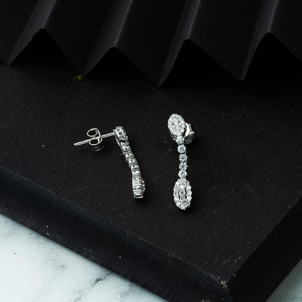 Suyolu 14 Ayar Beyaz Altın Takı Seti - Resim 7