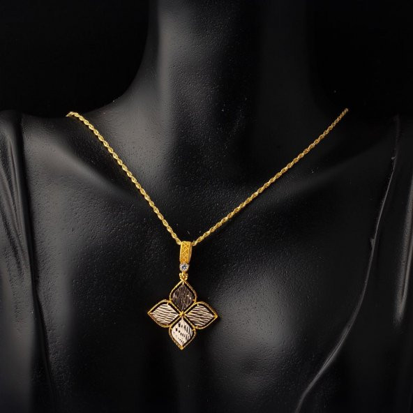 Zambak 14 Ayar Altın Kolye - Resim 2