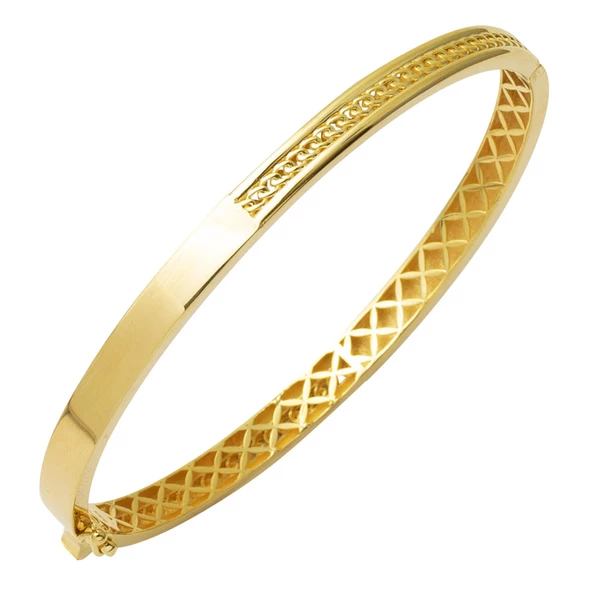 Uzay Yolu Altın Kelepçe Bilezik ürün görseli 1