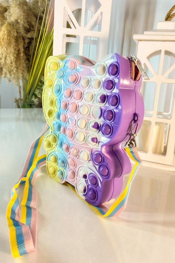 Fermuarlı Popoit Çanta Mor SBT0806 - 2