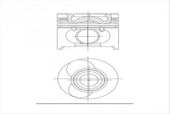 MAHLE 0220104-PISTON+SEKMAN (77.00) (1.00) 26PİM 1.5 DCI K9K CLIO-KANGO-MEGANE