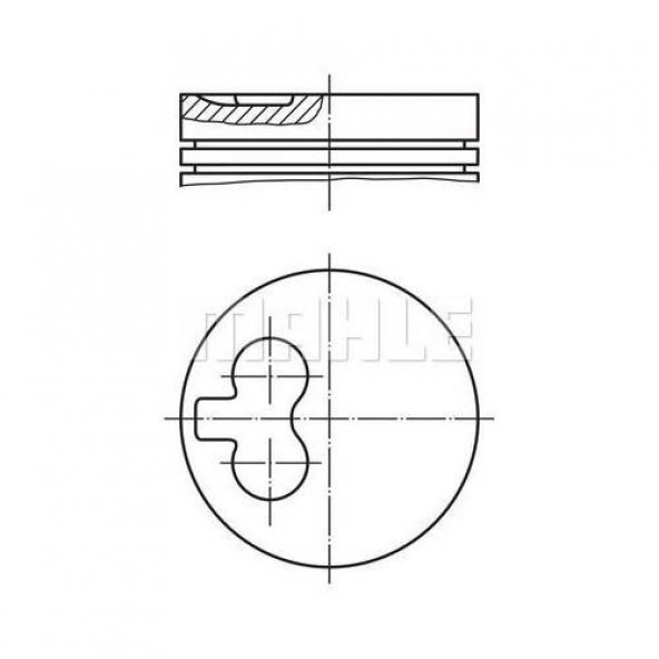 YENMAK 31-03878-060-MOTOR PISTON+SEGMAN PARTNER-BERLINGO1.9 DZL DW8 (82.20 CAP) 0,60