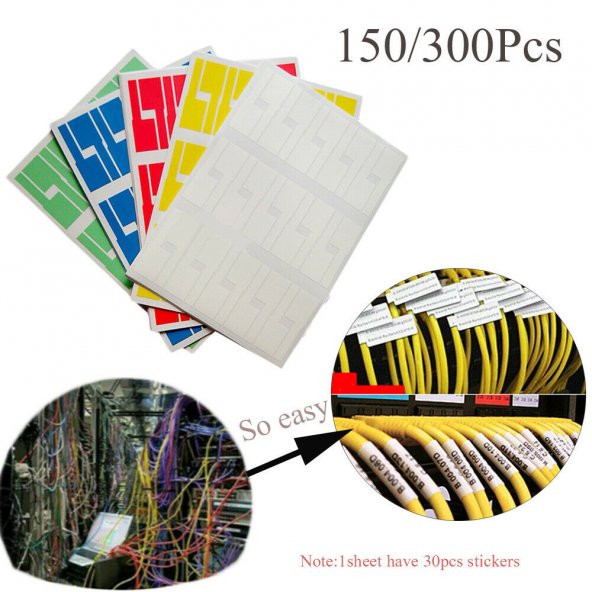 Kablo İşaretleme Etiketi Yapışkanlı 300 adet - 3