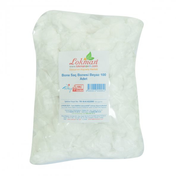 LokmanAVM Bone Saç Bonesi Beyaz 100 Adet 1 Paket - 3