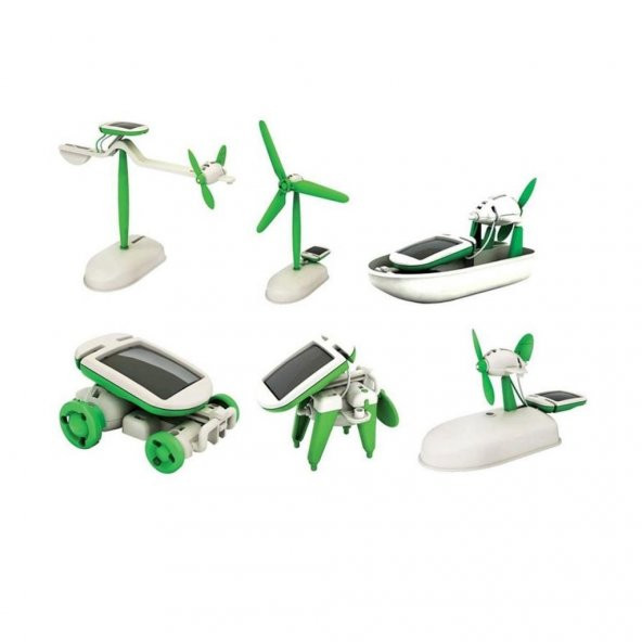 6in1 Solar Robot - Güneş Enerjisiyle Çalışan Robot Yapma Seti /+10 yaş - 4