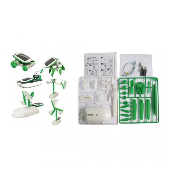6in1 Solar Robot - Güneş Enerjisiyle Çalışan Robot Yapma Seti /+10 yaş - 5
