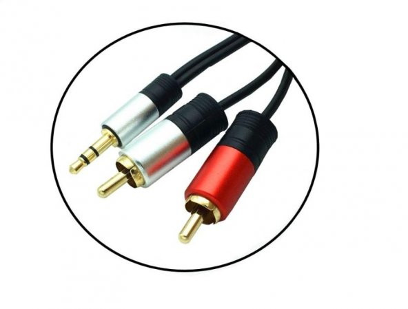 1 Stereo 2 Rca Kablo 5 metre kaliteli