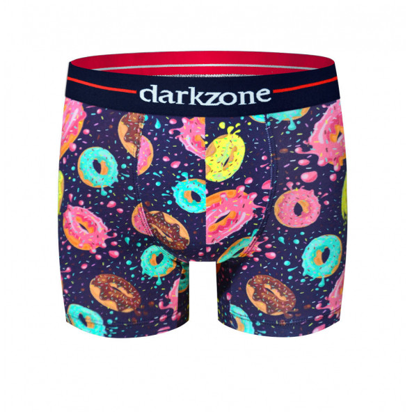 Darkzone Donuts-Kurukafa-El Bombası Desenli Dijital Baskılı 3'lü Erkek Boxer Seti - 2