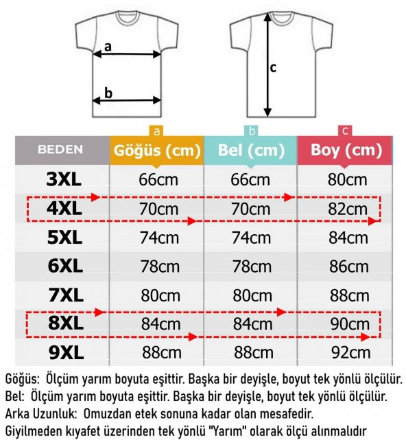 Erkek Büyük Beden Battal Boy Süprem Bisiklet Yaka Baskılı Tişört - 4