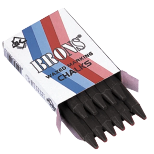 Brons Tebeşir Yuvarlak Yağlı Siyah 12 Lİ BR-251 - 2