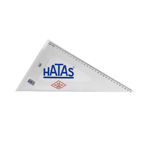 Hatas Öğrenci Gönyesi 60 Derece Plastik 32 CM 0790