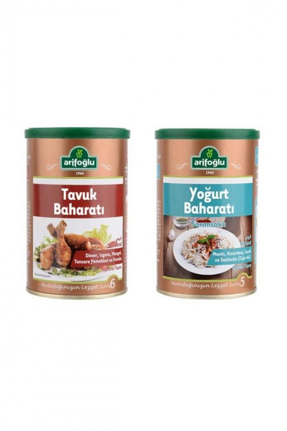 Arifoğlu Tavuk Baharatı 180gr+Yoğurt Baharatı 130gr ürün görseli 1