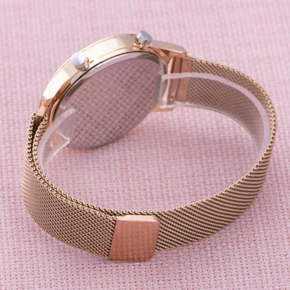 Rose Çelik Dijital Led Hasır Kordon Yeni Model Unisex Kol Saati ST-303874 - 3
