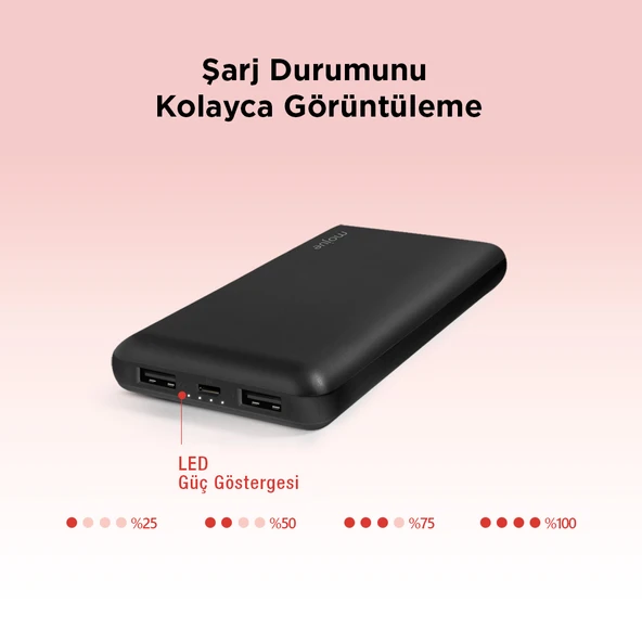 Mojue by ttec PB01 10.000 mAh Taşınabilir Şarj Aleti - 4