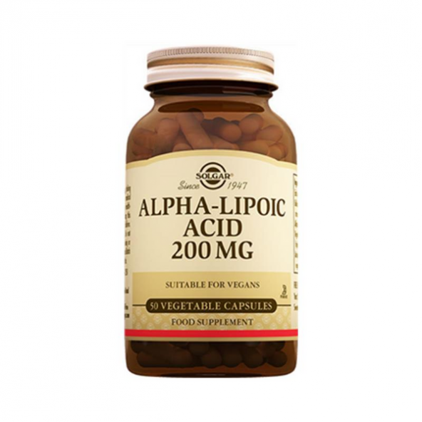 Solgar Alpha-Lipoic Acid 200 mg 50 Kapsül
