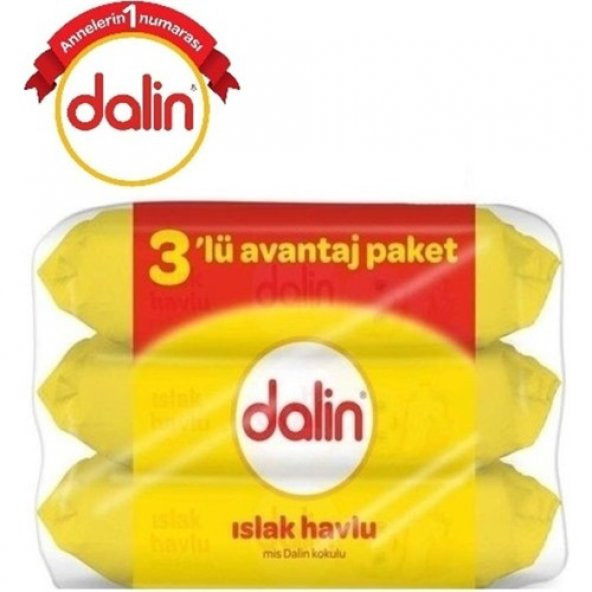 Dalin Islak Havlu Mendil Klasik 56 Yaprak 168 Yaprak 3lü