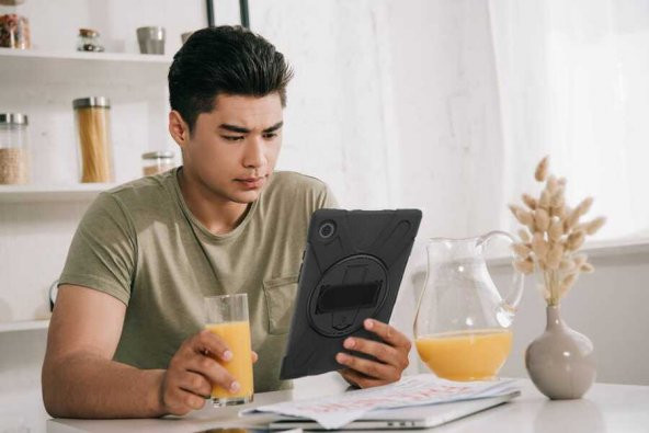 Galaxy Tab A8 10.5 SM-X200 2021 için Defender Zırh Tablet Kılıfı - 8