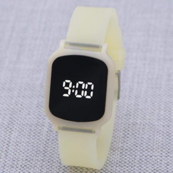 SaaTTino Sarı Silikon Kordonlu Dokunmatik Led Ekran Çocuk Kol Saati ST-303858 - 3