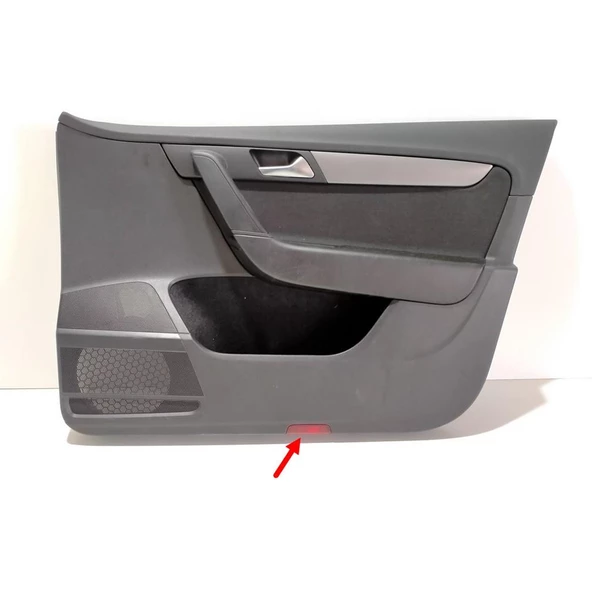 VW Passat CC 2009-2012 Kapı İçi Alt Reflektör Camı Kırmızı 1K0947419A - 2