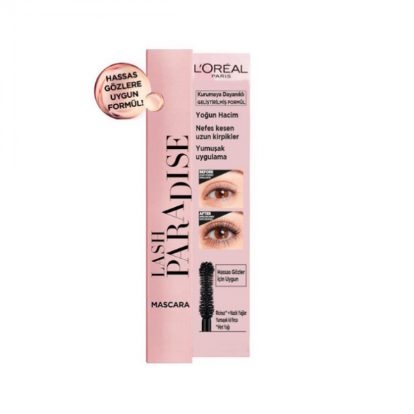 Loreal Paris Paradise Siyah Maskara 3600523503285 - 2