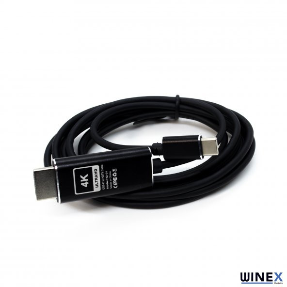 Winex Type-C to 4K Ultra HD 60Hz HDMI 2m Görüntü Aktarım Kablosu - 3