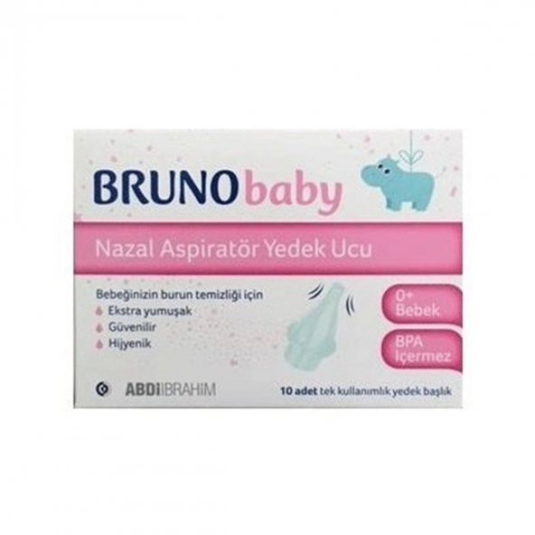 Bruno Baby Nazal Aspiratör Yedek Uç 10lu