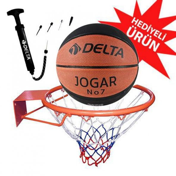 Delta Basketbol Çemberi No7 Jogar Basketbol Topu Basketbol Filesi Top Pompası Seti